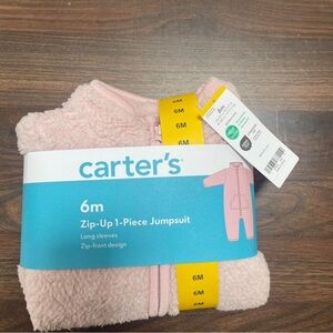 Carter’s 6M Zip-Up Sherpa Jumpsuit – New with Tags